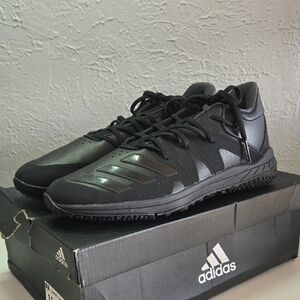 Adidas Men's Speed Turf Synthetic Athletic Shoes Baseball Carbon Black 11.5